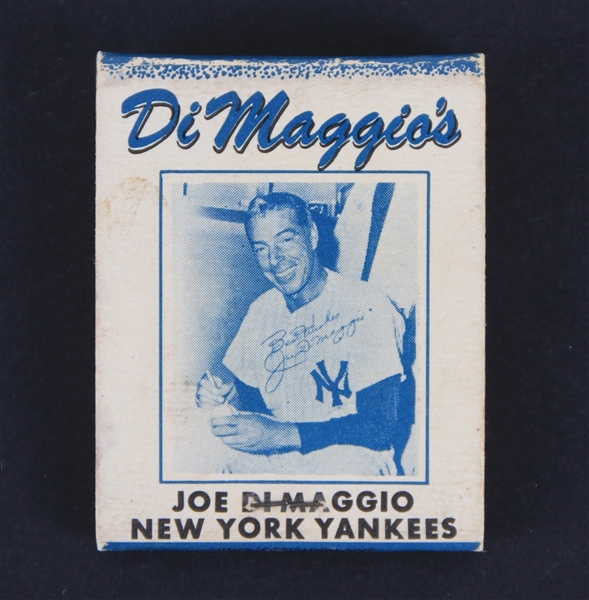 1940s Joe DiMaggios Restaurant on Fishermans Wharf Matchbook 