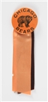 1940s Chicago Bears 1 1/4" Pinback Button w/ Ribbons