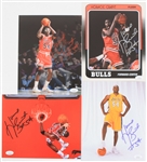 1987-1994 Horace Grant Chicago Bulls Signed 8x10 Photos (Lot of 4) *JSA*