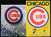 1960s-2000s Chicago Cubs Multi Signed Flats - Lot of 2 w/ 20+ Signatures Including Ron Santo, Fergie Jenkins, Randy Hundley, Andy Pafko & More (JSA)