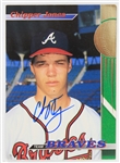 1993 Chipper Jones Atlanta Braves Signed Topps Stadium Club Team Braves Rookie Baseball Trading Card (JSA)