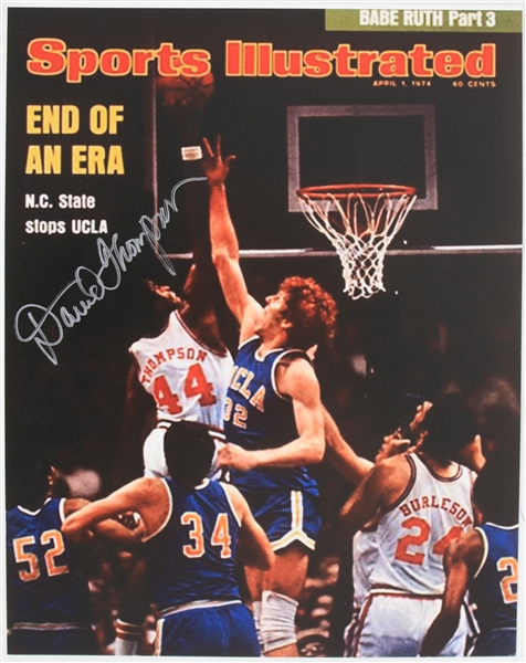 2010s David Thompson North Carolina State Wolfpack Signed 11" x 14" Sports Illustrated Cover Blow Up (JSA)