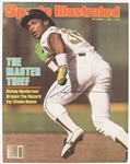 2010s Rickey Henderson Oakland Athletics Signed 11" x 14" Sports Illustrated Cover Blow Up (JSA)