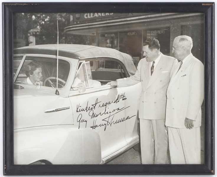 1950s Harry S. Truman 33rd President of the United States Signed 8" x 10" Framed Photo (JSA)
