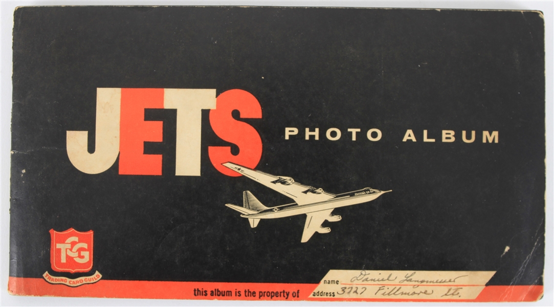 1956 Topps Jets First Series Trading Cards - Complete Set of 120 w/ Jets Photo Album