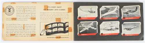 1956 Topps Jets First Series Trading Cards - Complete Set of 120 w/ Jets Photo Album