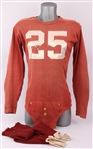 1945 Jack Wink Wisconsin Badgers Game Worn Football Jersey & Socks (MEARS LOA)