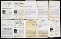 1952-53 Mother's Cookies Pacific Coast League PCL Baseball Trading Cards - Lot of 28