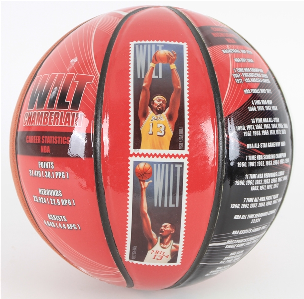 1968-73 Wilt Chamberlain LA Lakers Facsimile Signed Basketball 