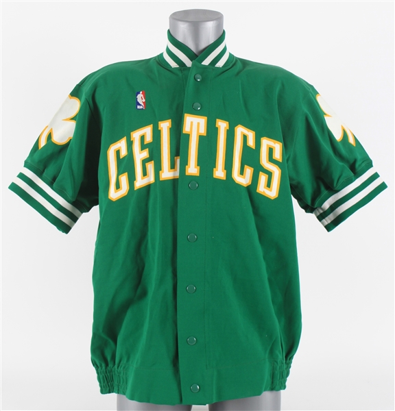 1988-89 Boston Celtics Shooting Shirt #33 written on tag (MEARS LOA) 