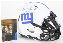 2021 Daniel Jones New York Giants Signed Full Size Speed Helmet (*JSA*)