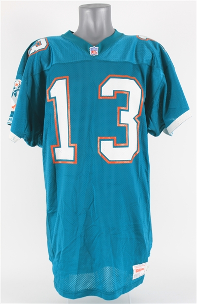 1991 Dan Marino Miami Dolphins Signed Home Jersey (MEARS A5/*JSA*)
