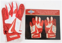 2012 Mike Trout Los Angeles Angels Rookie Season Nike Batting Glove (MEARS LOA)