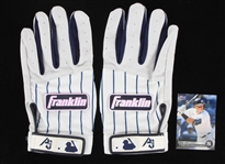 2022 Aaron Judge New York Yankees Franklin Game Worn Batting Gloves (MEARS LOA)