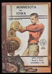 1967 Minnesota Golden Gophers Iowa Hawkeyes Dads Day Football Program