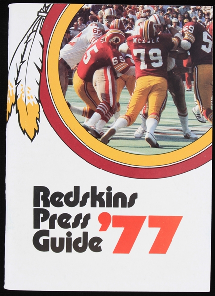 1977 Washington Redskins Press Guide