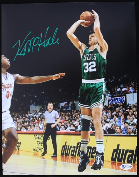 1980-1993 Kevin McHale Boston Celtics Autographed 11x14 Colored Photo "Beckett"