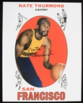 1963-1971 Nate Thurmond San Fransisco Warriors Autographed 11x14 Colored Photo (JSA)