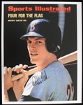 1969-1980 Carlton Fisk Boston Red Sox Autographed 11x14 Colored Photo (JSA)