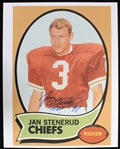 1967-1979 Jan Stenerud Kansas City Chiefs Autographed 11x14 Colored Photo (JSA)