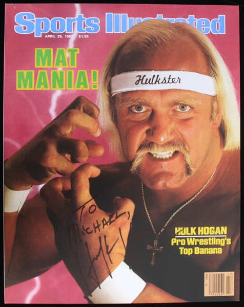 Hulk Hogan Autographed 11x14 Colored Photo (JSA)