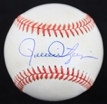 1992 Rollie Fingers Oakland Athletics Signed OAL Brown Baseball (JSA)