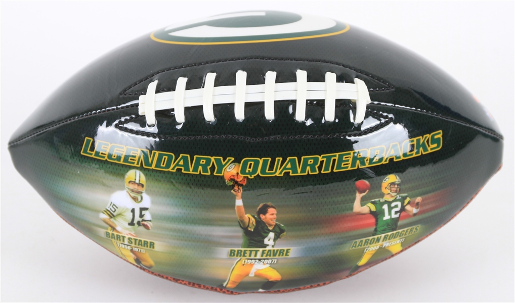 2019 Bart Starr Brett Favre Aaron Rodgers Green Bay Packers Legendary Quarterbacks PhotoFile Graphic Football