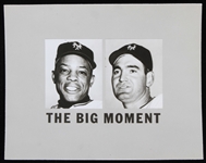 1952-57 Willie Mays Dusty Rhodes New York Giants 4" x 5" The Big Moment Promo Photo