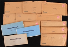 1950s Charles Atlas Health & Strength Exercise Pamphlets w/ Original Mailing Envelopes - Lot of 13