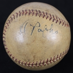1953-59 Andy Pafko Milwaukee Braves Signed ONL Giles County Stadium Game Used Baseball (MEARS LOA/JSA) 