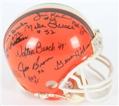 1995-2006 Cleveland Browns Multi Signed Mini Helmet w/ 15 Signatures Including Jim Brown, Gene Hickerson, Walter Beach & More 