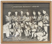 1939-40 Sheboygan Redskins NBL 11" x 13" Framed Premium Team Photo (MEARS LOA)