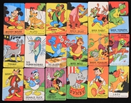 1956 Walt Disney Productions Cartooning Card Set (complete set of 18) 