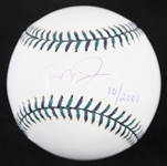 2001 Cal Ripken Jr Baltimore Orioles Autographed ASG OMLB Selig Baseball (JSA)
