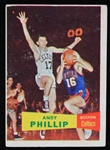 1957 Andy Phillip Boston Celtics Topps #75 Basketball Trading Card