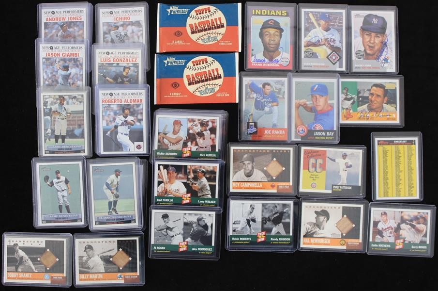 Lot Detail - 2002 Topps Heritage Baseball Trading Cards - Lot of 500