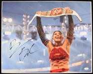 2016-23 Bianca Belair WWE Champion Wrestler Signed 16" x 20" Photo (*JSA*)