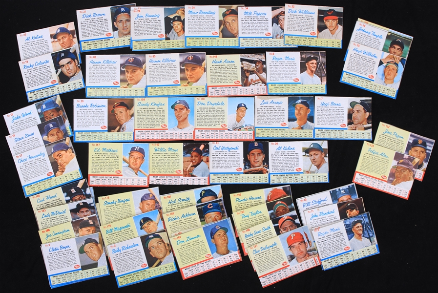 Lot Detail 1962 Post Cereal Baseball Trading Cards Lot Of 110 W