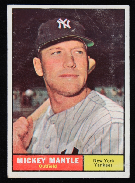 Lot Detail - 1961 Mickey Mantle New York Yankees Topps #300 Baseball ...