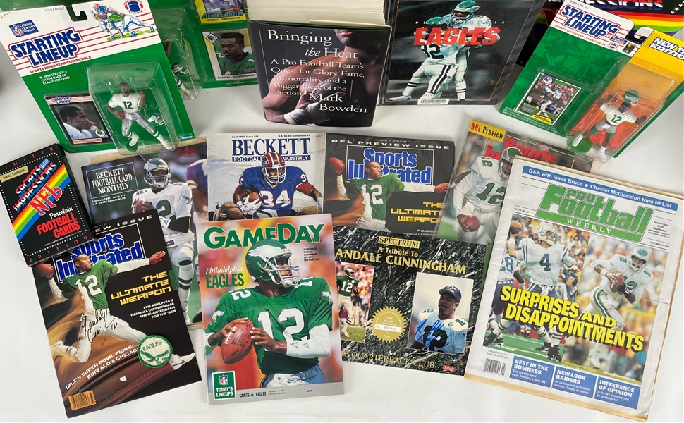 Lot Detail - 1980's-90's Philadelphia Eagles & Randall Cunningham ...