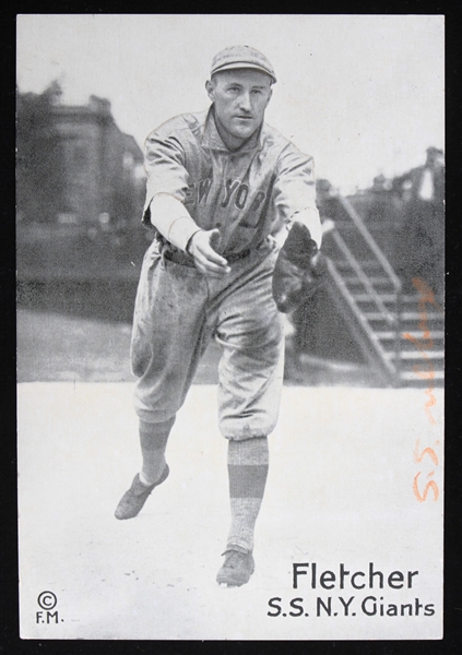 1909-1920 Abe Fletcher New York Giants 4x6 B&W Photo