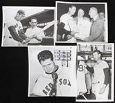 1950s-1960s Ted Williams Boston Redsox 6x9 B&W Photos (Lot of 4)