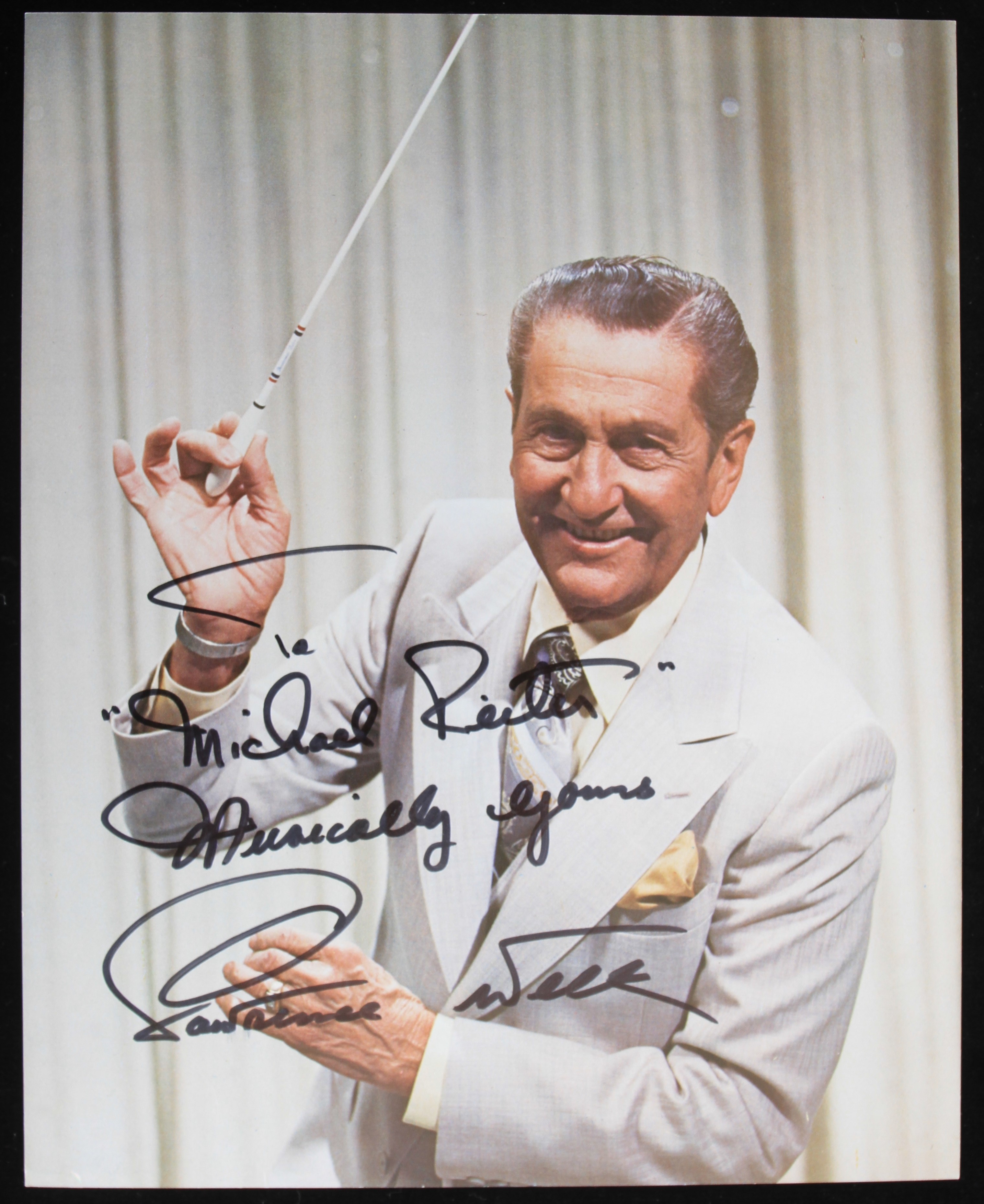 Lot Detail - 1951-1982 Lawrence Welk (d.1992) Autographed 8x10 Color ...