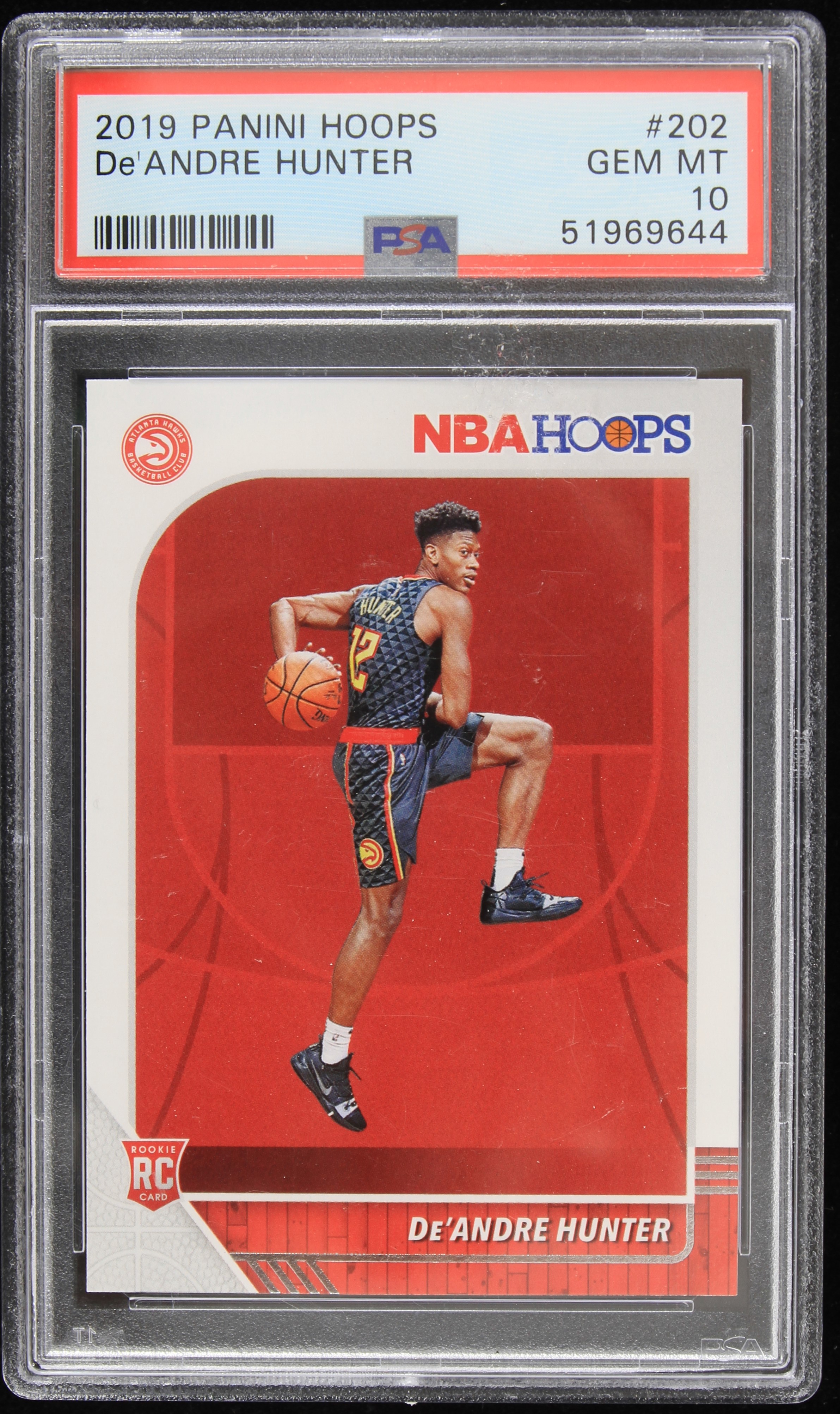 Lot Detail 2019 Deandre Hunter Atlanta Hawks Nba Hoops 202 Trading