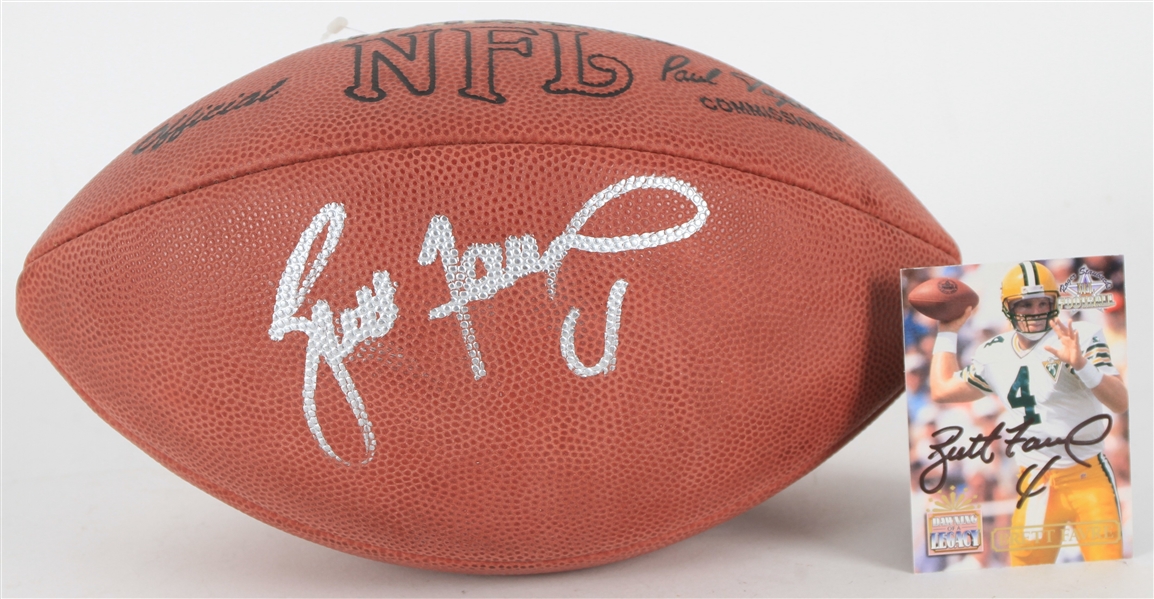 1990s Brett Favre Green Bay Packers Signed ONFL Tagliabue Football (JSA)