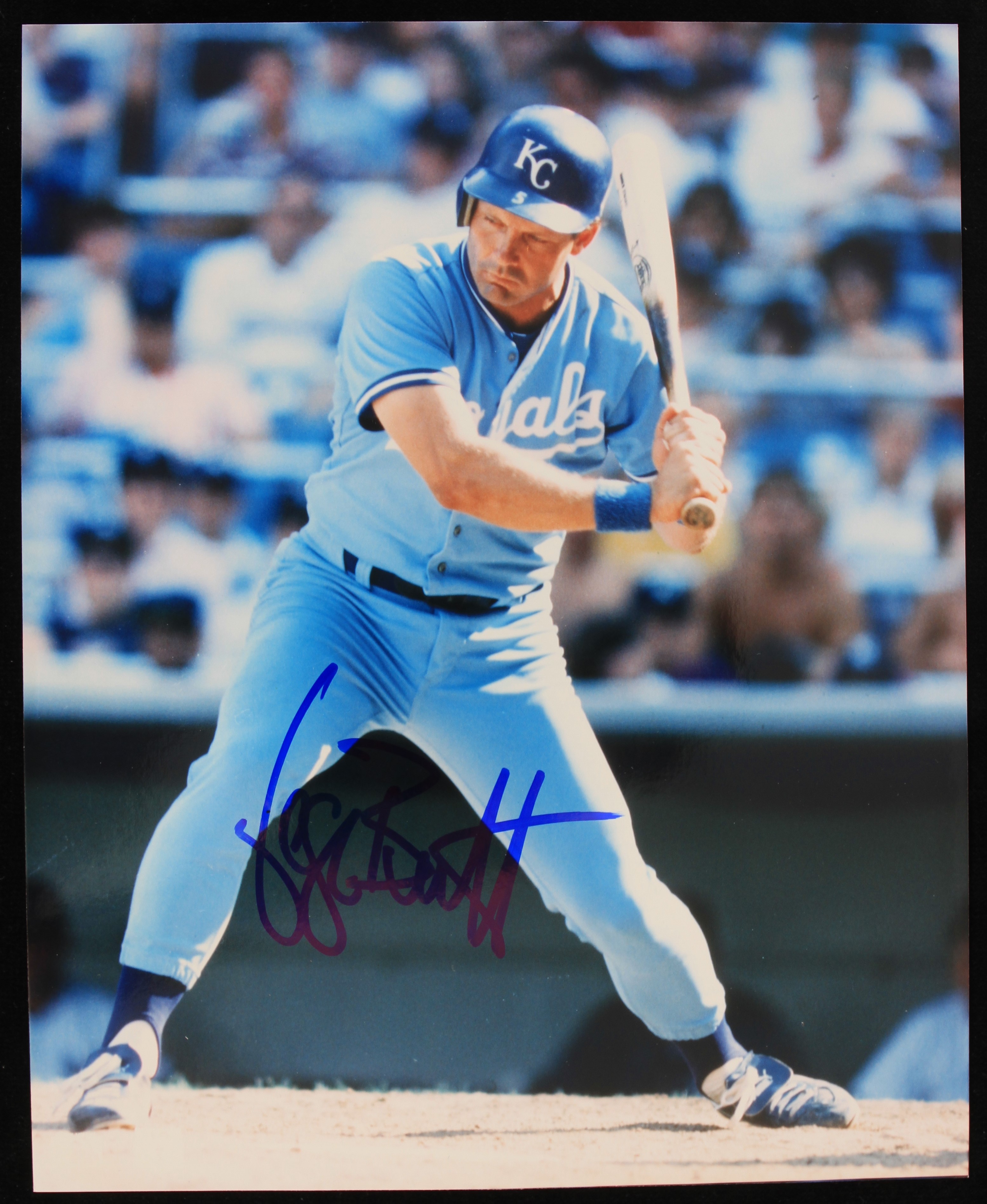 Lot Detail - 1973-1993 George Brett Kansas City Royals Autographed 8 ...