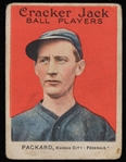 1914 Eugene Packard Kansas City Federals Cracker Jack Card #142 