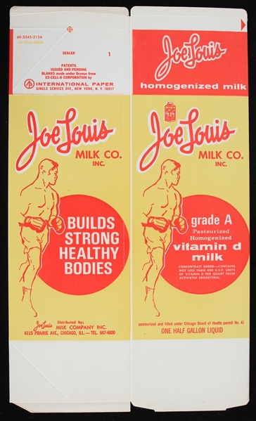 1954-1977 Joe Louis Milk Company Milk Carton