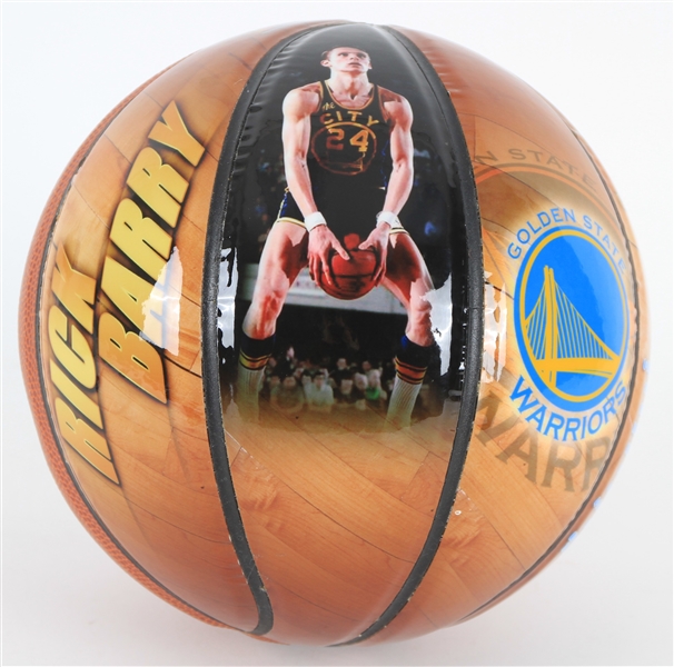 2018 Rick Barry Golden State Warriors PhotoFile Graphic Mini Basketball