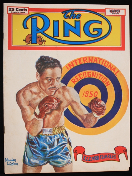 1950 The Ring Magazine with Ezzard Charles on the Cover